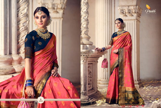 Pankh Ruchi Royal 1 New Designer Fancy Festive Wear Silk Saree Collection